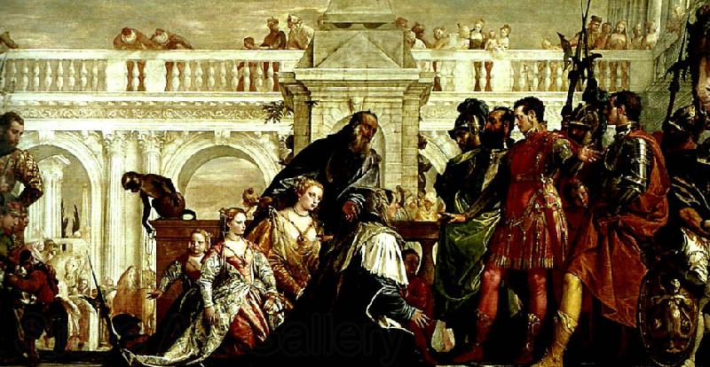 Paolo  Veronese the family of darus before alexander Germany oil painting art